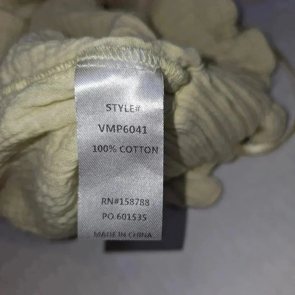 VICI Yellow Paperbag Waist 100% Cotton Womens Shorts‎ Sz Small - Picture 12 of 12